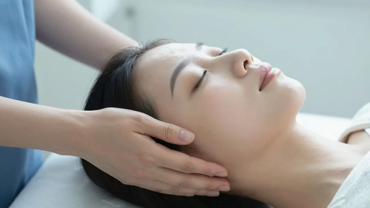 Liệu pháp dẫn lưu bạch huyết trên mặt sau phẫu thuật thẩm mỹ, giảm sưng nhẹ nhàng